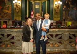 June 27, 2023: Roberto Clemente, Jr., and his family came to Harrisburg in honor of the 50th anniversary of Roberto Clemente’s induction in the Baseball Hall of Fame.