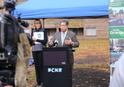 November 1, 2022: Senator Jay Costa joins DCNR Secretary Cindy Adams Dunn to visit Wilkinsburg to announce $110,000 in new grant funding to help rehabilitate Rosa Parks Park in the Allegheny County borough.