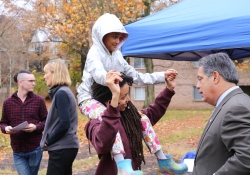 November 1, 2022: Senator Jay Costa joins DCNR Secretary Cindy Adams Dunn to visit Wilkinsburg to announce $110,000 in new grant funding to help rehabilitate Rosa Parks Park in the Allegheny County borough.