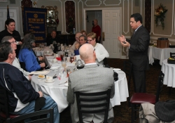March 11, 2015: Senator Costa visits with the Churchill-Wilkins Rotary Club.