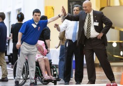 May 9, 2023: Sens. Costa and Tartaglione participated in the Special Olympics Unified Government Bocce Challenge tonight in the East Wing Rotunda. The annual event, which pulls together student athletes, Special Olympians and government officials as teammates, had been on hiatus since 2019.