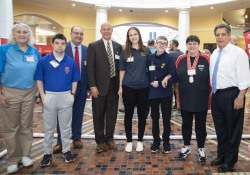 May 9, 2023: Sens. Costa and Tartaglione participated in the Special Olympics Unified Government Bocce Challenge tonight in the East Wing Rotunda. The annual event, which pulls together student athletes, Special Olympians and government officials as teammates, had been on hiatus since 2019.