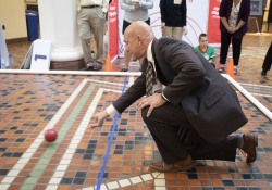 May 9, 2023: Sens. Costa and Tartaglione participated in the Special Olympics Unified Government Bocce Challenge tonight in the East Wing Rotunda. The annual event, which pulls together student athletes, Special Olympians and government officials as teammates, had been on hiatus since 2019.