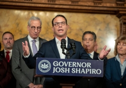 October 18, 2023: Senator Costa joins Governor Josh Shapiro and the Pennsylvania Jewish Legislative Caucus to stand against terror and in the support of the people of Israel. Governor Shapiro issued a proclamation in support of the Pennsylvania Jewish community and allies who stand together against hate, terror, and violence.