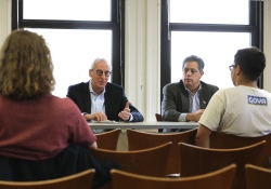 November 18, 2022: Sen. Costa and Rep. Frankel speak to students at the University of Pittsburgh about careers in public service.