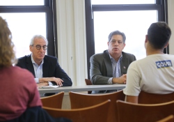 November 18, 2022: Sen. Costa and Rep. Frankel speak to students at the University of Pittsburgh about careers in public service.
