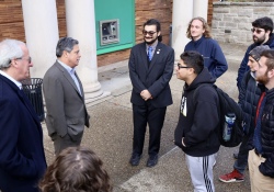 November 18, 2022: Sen. Costa and Rep. Frankel speak to students at the University of Pittsburgh about careers in public service.