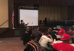 April 1, 2017: Senator Jay Costa attends the 2017 Teamsters Legislative Conference.