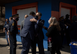 April 6, 2021:  Senator Costa joins members of the community at Quarry Field to condemn the horrible racist graffiti that was sprayed around the park.