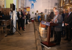 March 10, 2016: Senator Costa spoke at a press conference at Wiggle Whiskey in the Strip District where Governor Wolf spoke about the executive order he signed that increased the minimum wage for state employees under his jurisdiction.