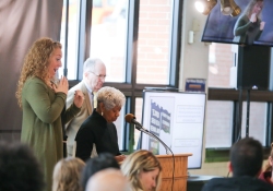 November 17, 2022: Senator Costa attends the Wilkinsburg Gives Thanks breakfast, sponsored by the Wilkinsburg Chamber of Commerce and hosted by the staff and students of the Western Pennsylvania School for the Deaf.