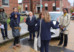 October 16, 2019: Sen. Costa joined Wilkinsburg Mayor Marita Garrett and local officials to discuss economic development efforts in downtown Wilkinsburg.