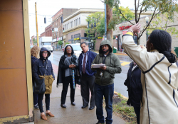 October 16, 2019: Sen. Costa joined Wilkinsburg Mayor Marita Garrett and local officials to discuss economic development efforts in downtown Wilkinsburg.