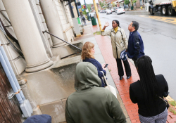 October 16, 2019: Sen. Costa joined Wilkinsburg Mayor Marita Garrett and local officials to discuss economic development efforts in downtown Wilkinsburg.