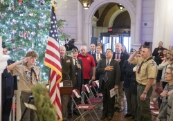 December 12, 2023: Senator Costa participates in the 2023 Wreaths Across America Service