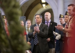 December 12, 2023: Senator Costa participates in the 2023 Wreaths Across America Service