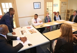 May 31, 2019: Sen. Costa and Rep. Jake Wheatley toured the Centre Ave YMCA building and offered their support for the renovation of the historic structure.