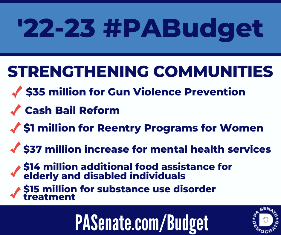 2022-23 State Budget: Strengthening Communities