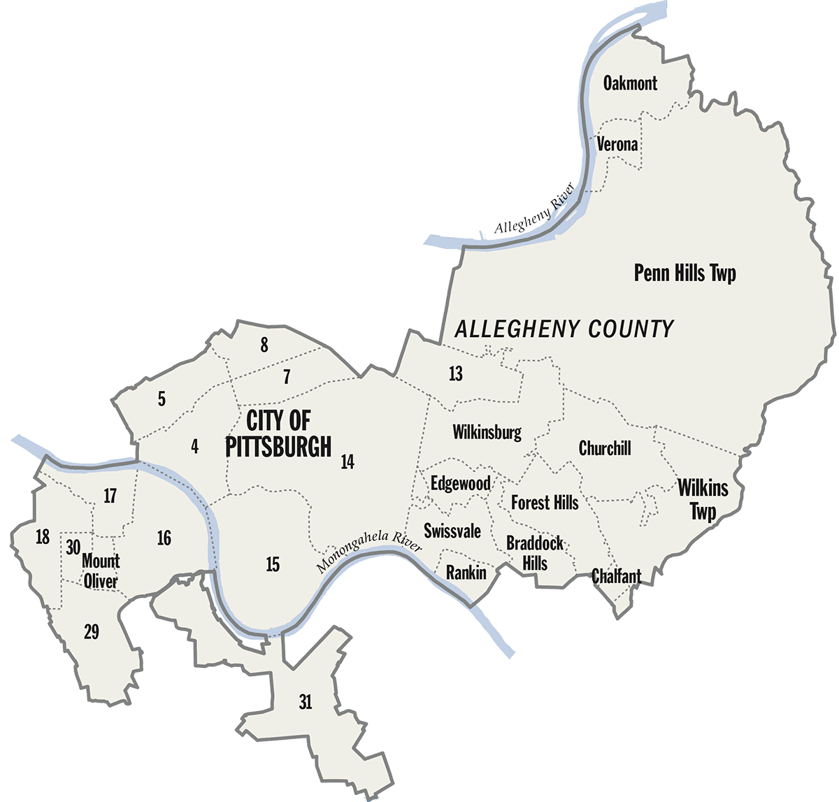 Mapa del Distrito 43 2022