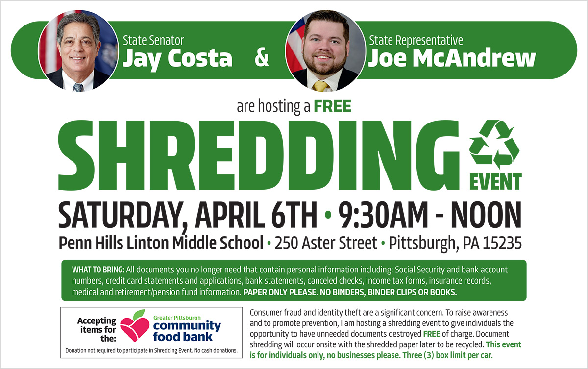 Shredding Event - April 6, 2024