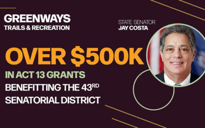 Senator Jay Costa Announces Over $500k in Act 13 Grants Benefitting the 43rd Senatorial District 