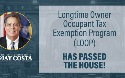 La legislación LOOP del senador estatal Jay Costa se aprueba en la Cámara y espera la firma del Gobernador