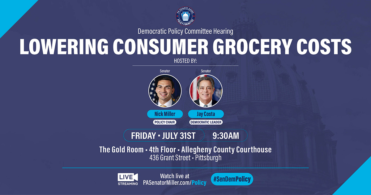 Senate Democratic Policy Committee Members Investigate Strategies for Lowering Consumer Grocery Costs
